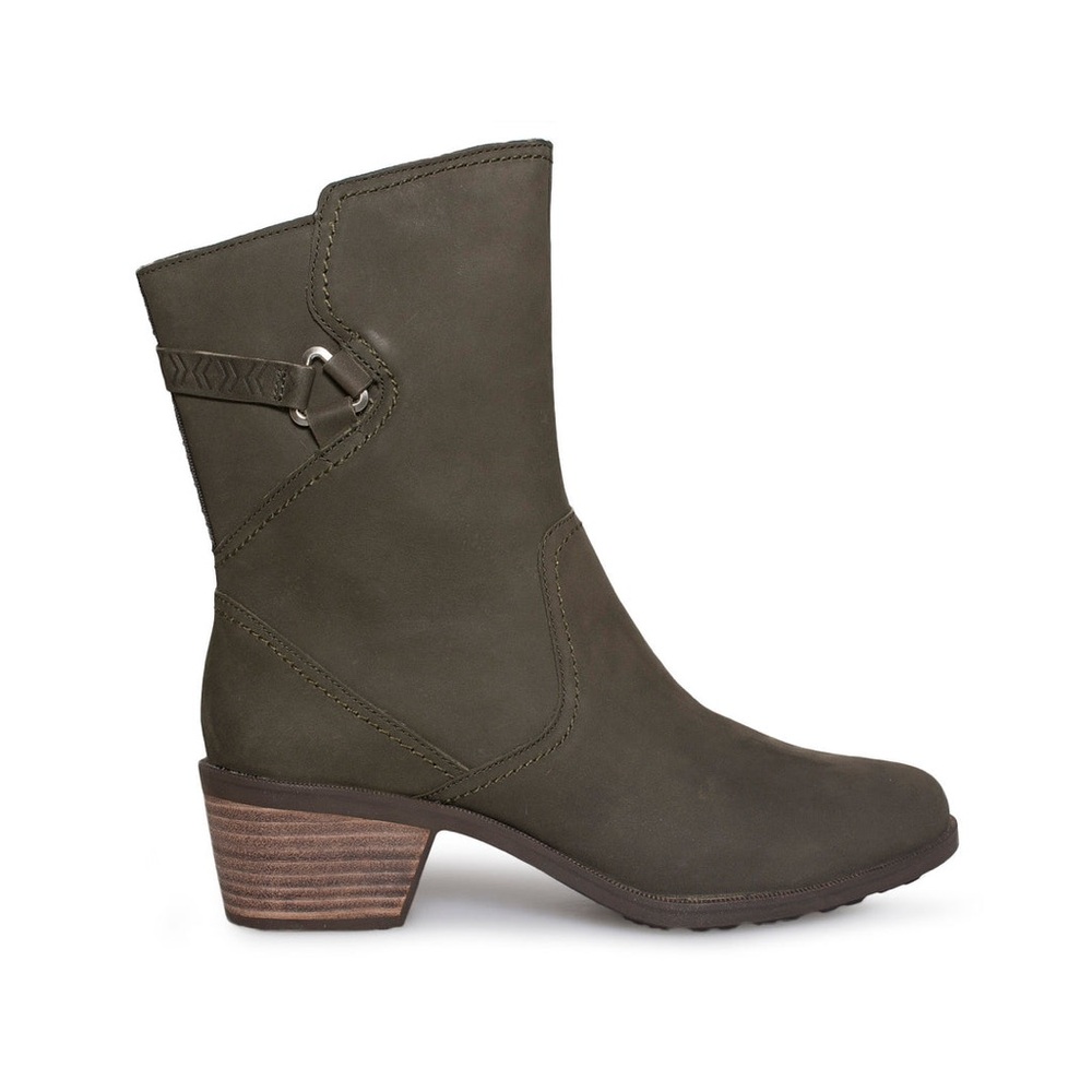 Teva FOXY MID BLACK OLIVE BOOTS size 8.5